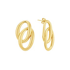 Aretes Elize Bañados en Oro 18k