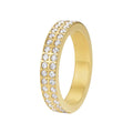 Anillo Aura 4MM Bañado en Oro 18k