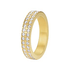 Anillo Aura 4MM Bañado en Oro 18k