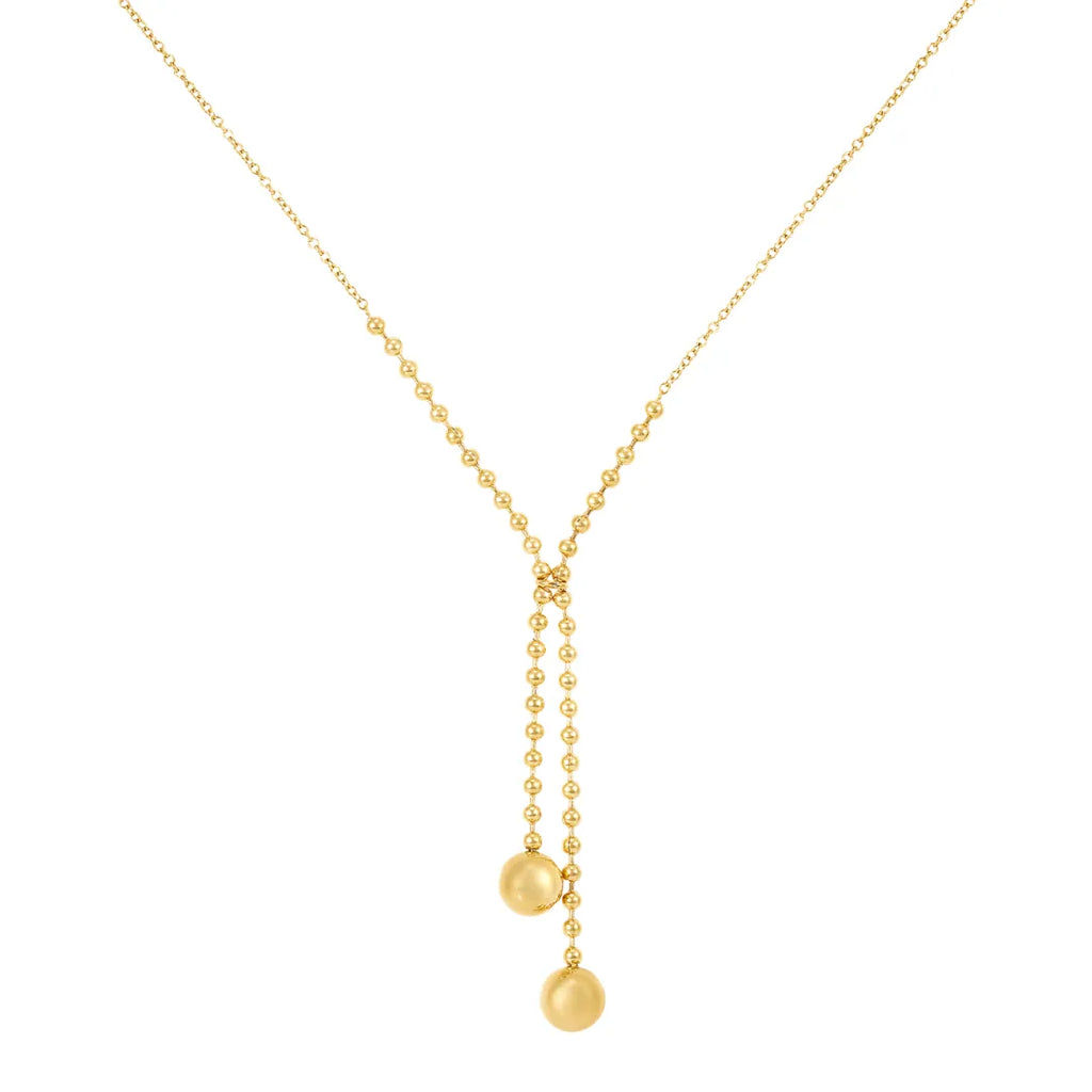 Collar Dos Puntos Bañado en Oro 18k