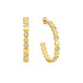 Aretes Lisboa Bañados en Oro 18k