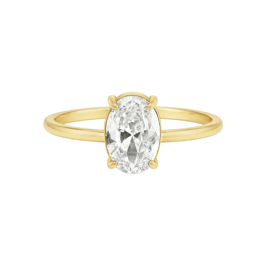 Anillo Solitario Vivace Bañado en Oro 18k