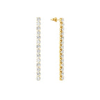 Aretes Riviera Bañados en Oro 18k