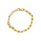 Pulsera de Eslabones Biza Bañada en Oro 18k