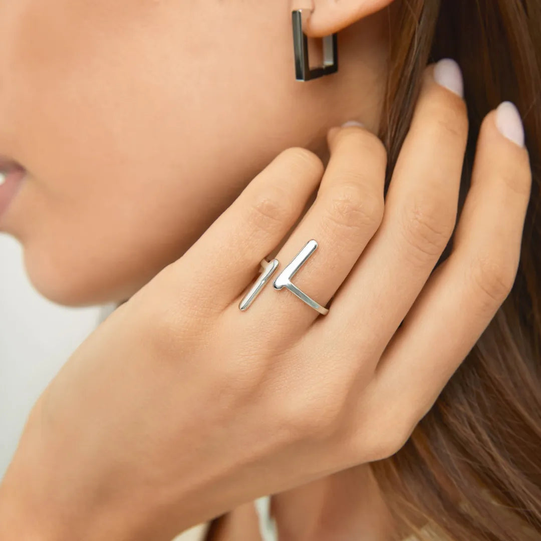 Anillo Perla Ajustable - Plata