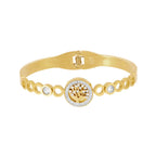 Pulsera Árbol de la Vida Bañada en Oro 18k