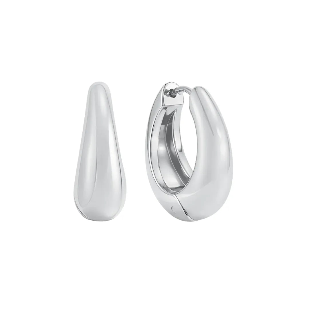 Aretes Clásico 12MM - Plata