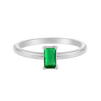 Anillo Esmera Bañado en Oro 18k