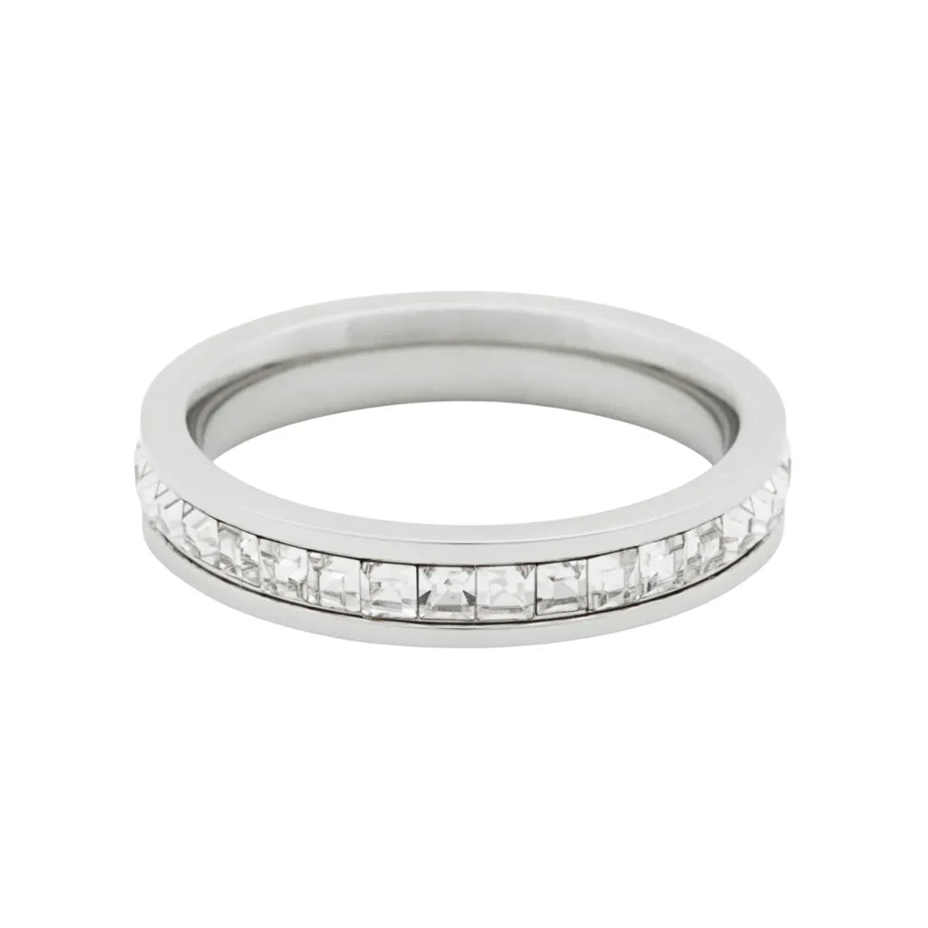 Anillo Celeste Bañado en Oro 18k