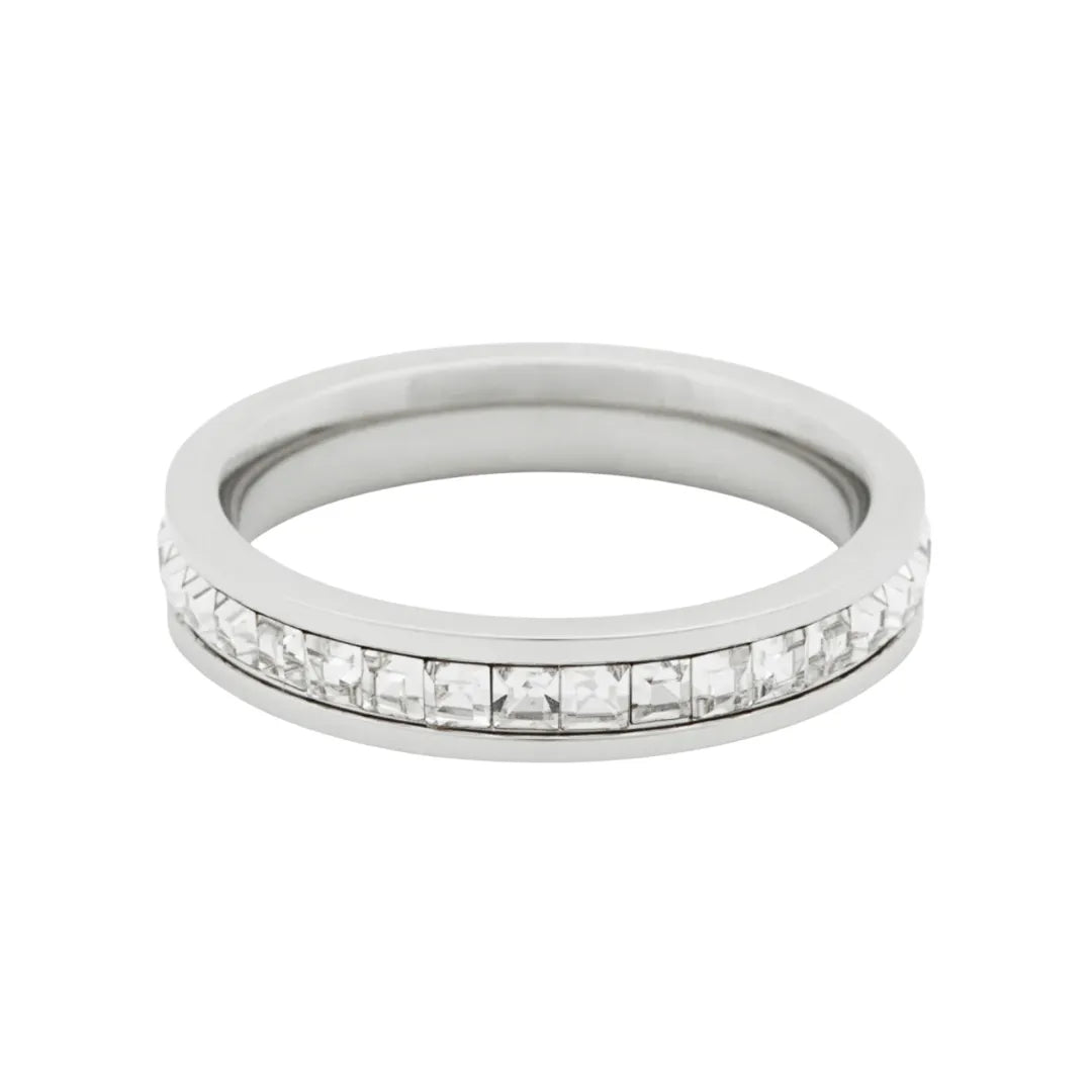 Anillo Celeste Bañado en Oro 18k