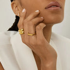 Anillo Minimal Bañado en Oro 18k