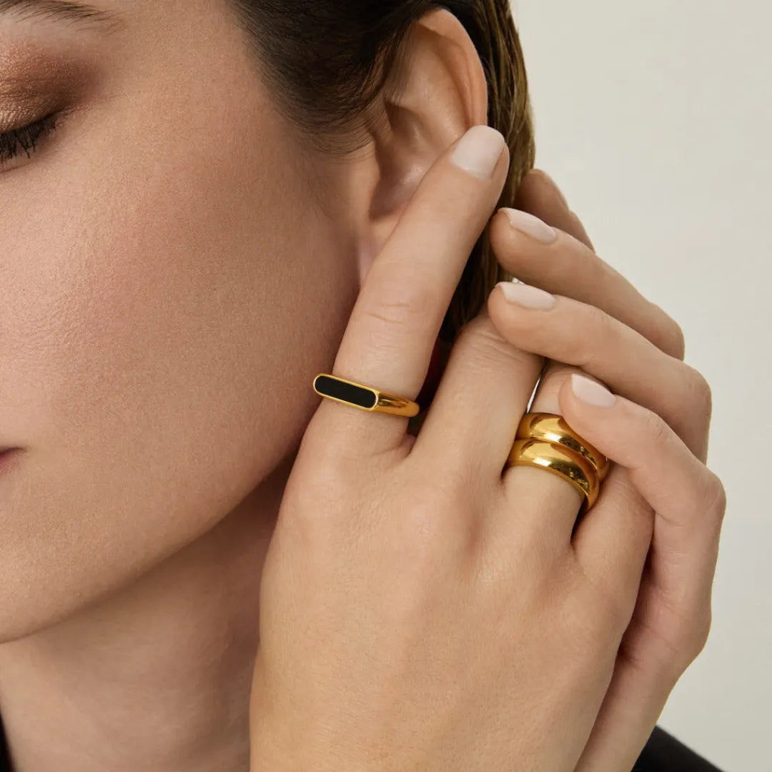 Anillo Minimal Bañado en Oro 18k