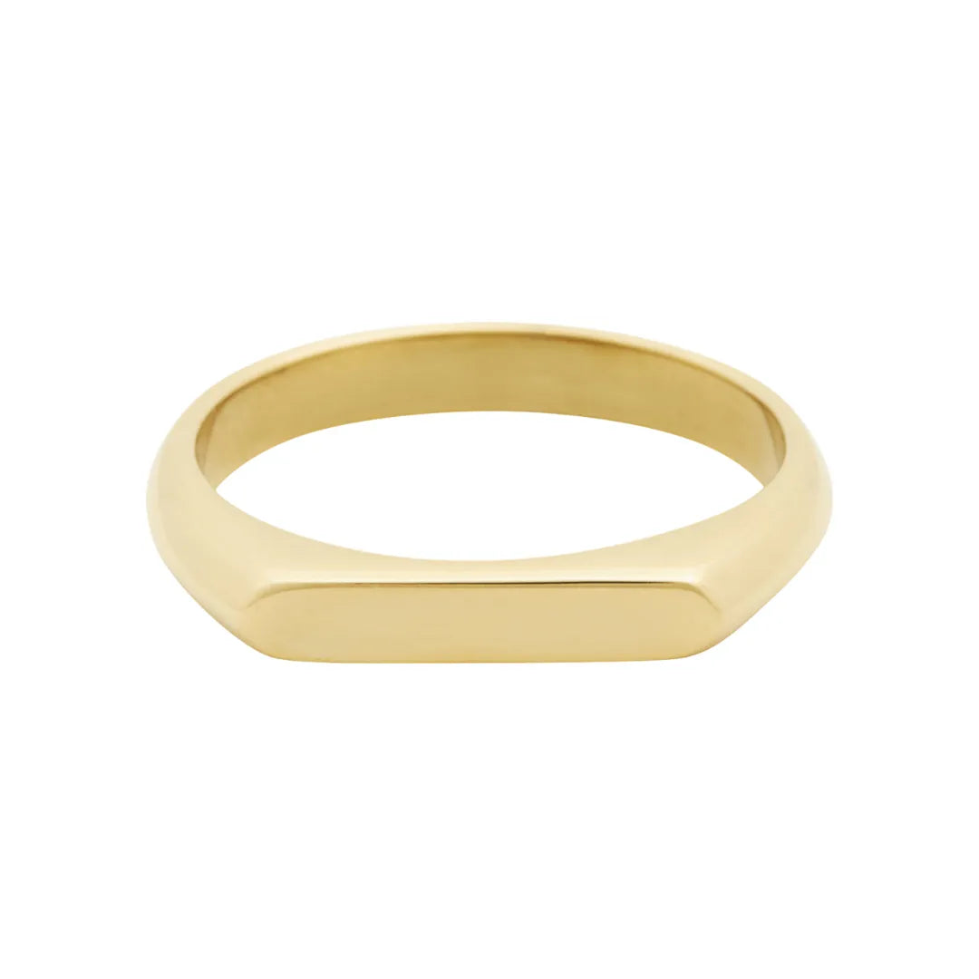 Anillo Minimal Bañado en Oro 18k