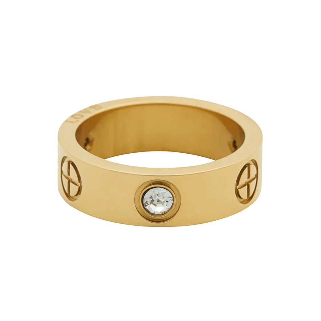 Anillo Glamour Bañado en Oro 18k