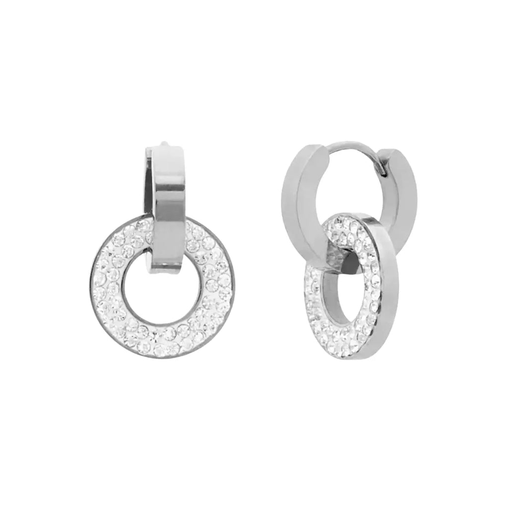 Aretes Radiance con Zirconias - Plata