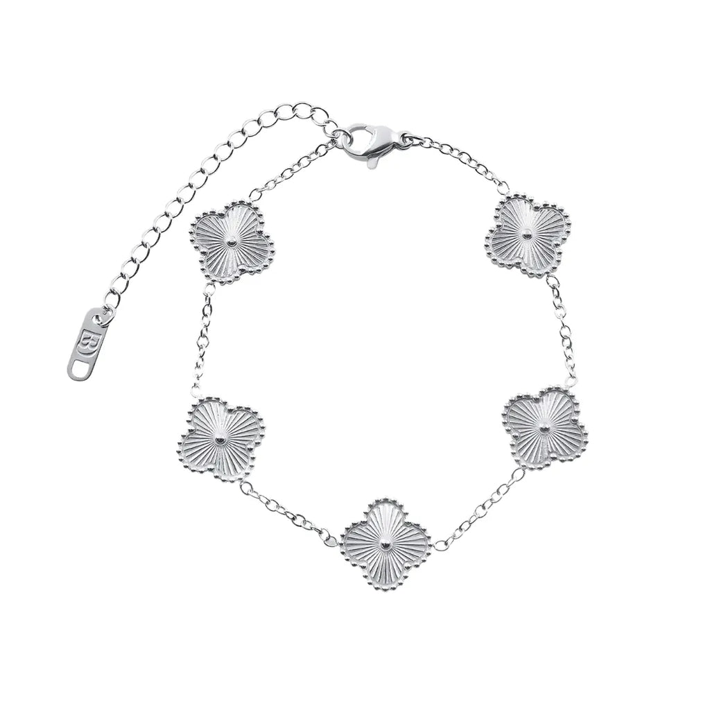 Pulsera Trébol - Plata