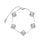 Pulsera Trébol - Plata