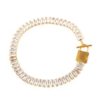 Pulsera Riviera Rectangular Plata